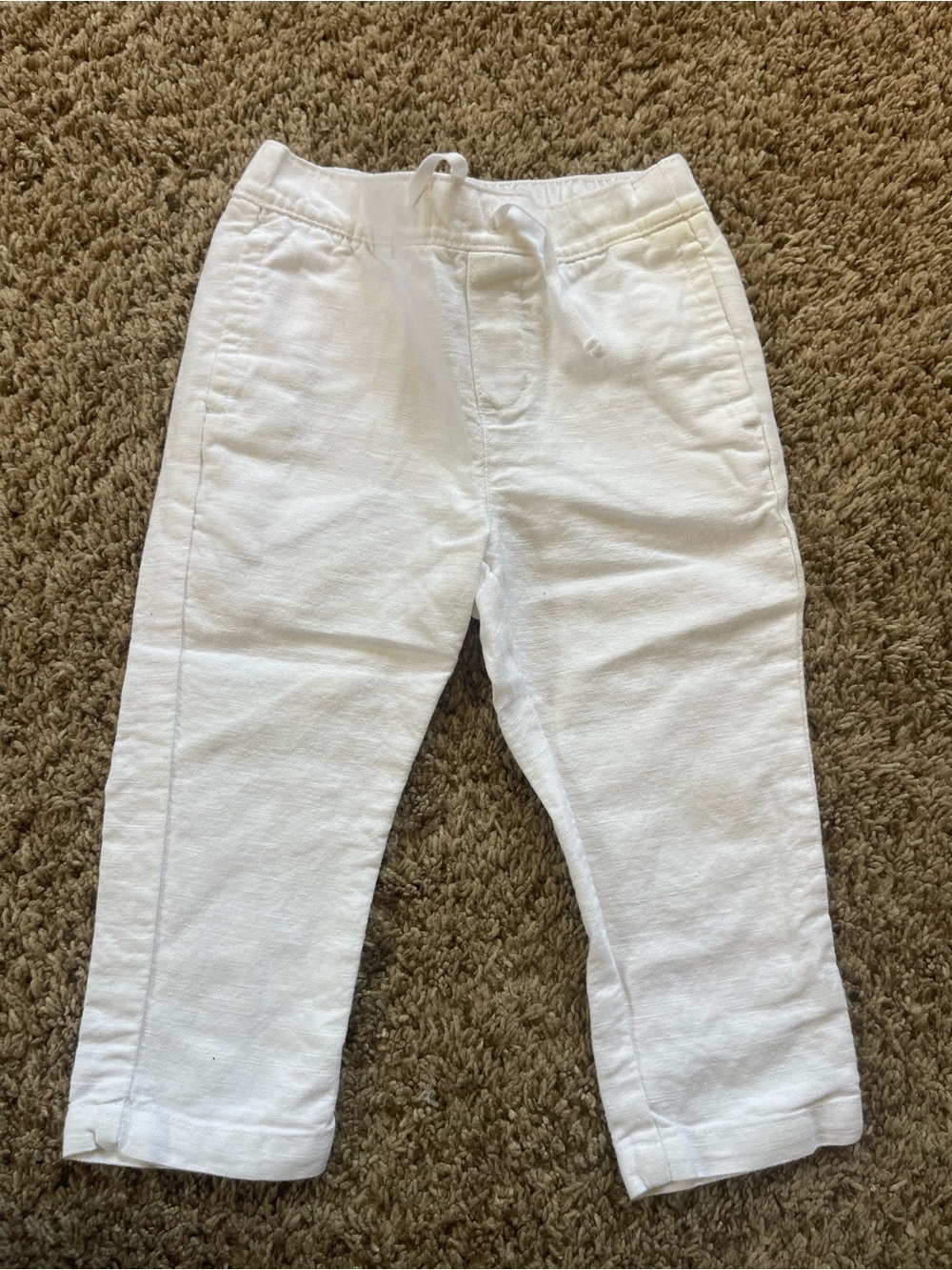 Janie & Jack Linen Pull On Pants | 18-24